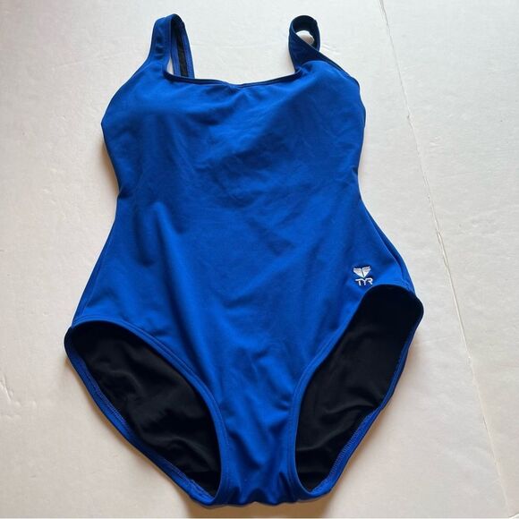 TYR Women's Royal Blue One Piece Swimwear Size 8 - Picture 1 of 10
